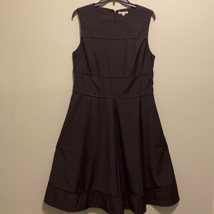 Jearyes Collection Dark Grey Sleeveless Holiday Line Fit & Flare Dress | 10